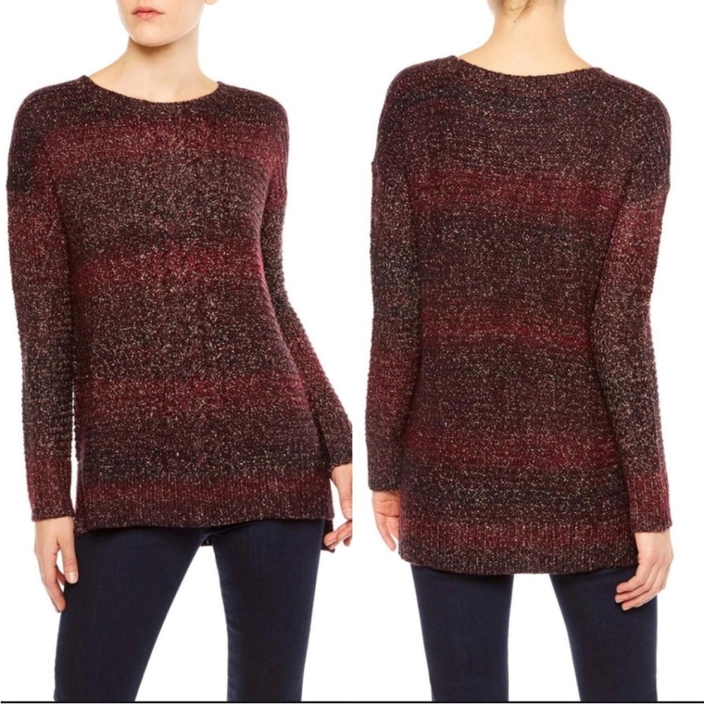 Sanctuary Ombre Crew Neck Cable Knit Sweater | Women's S - Picture 2 of 8